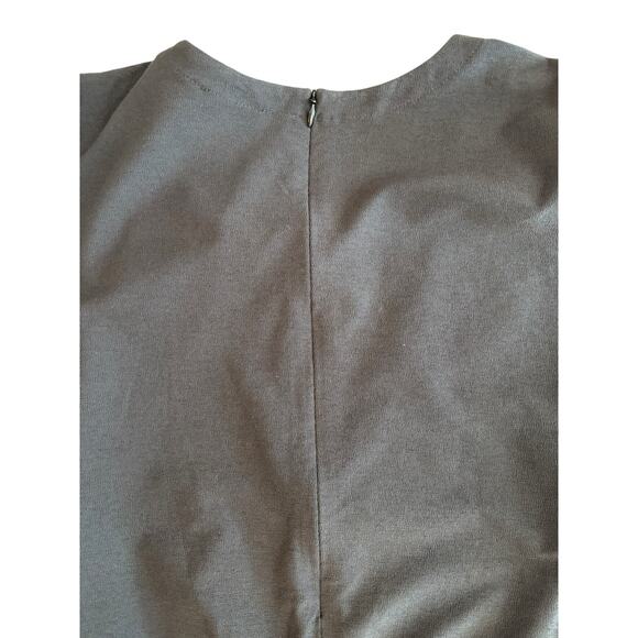 EILEEN FISHER V-NECK CROP JUMPSUIT GRAPHITE WASHABLE STRETCH CREPE NWOT SIZE XL - Picture 9 of 9